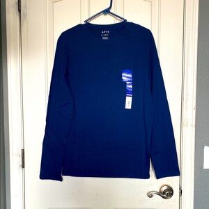 Apt. 9 Blue Long Sleeve T-Shirt